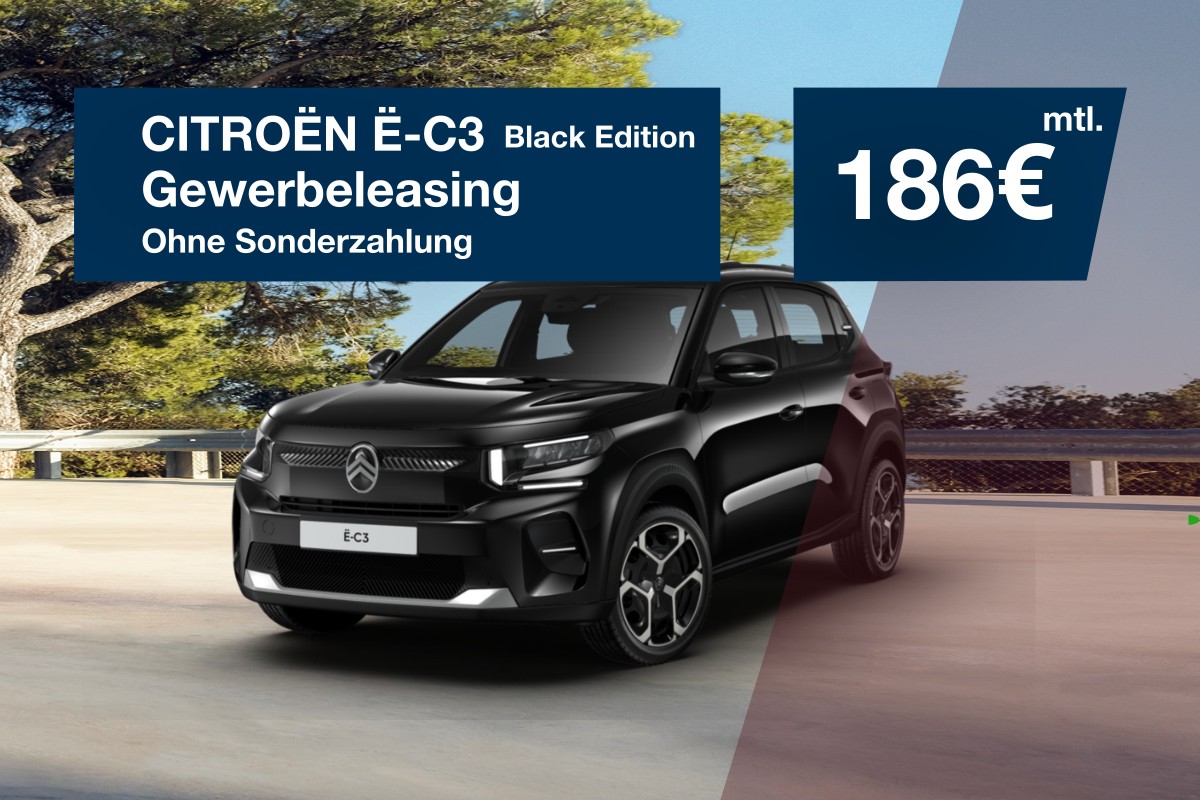 Der Citroën e-C3 Black Edition