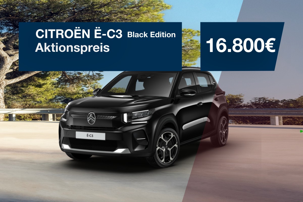 Der Citroën e-C3 Black Edition