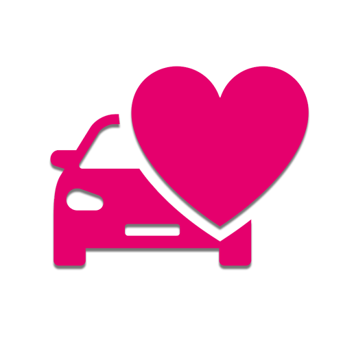 Bild zeigt Icon mit Herz und Auto